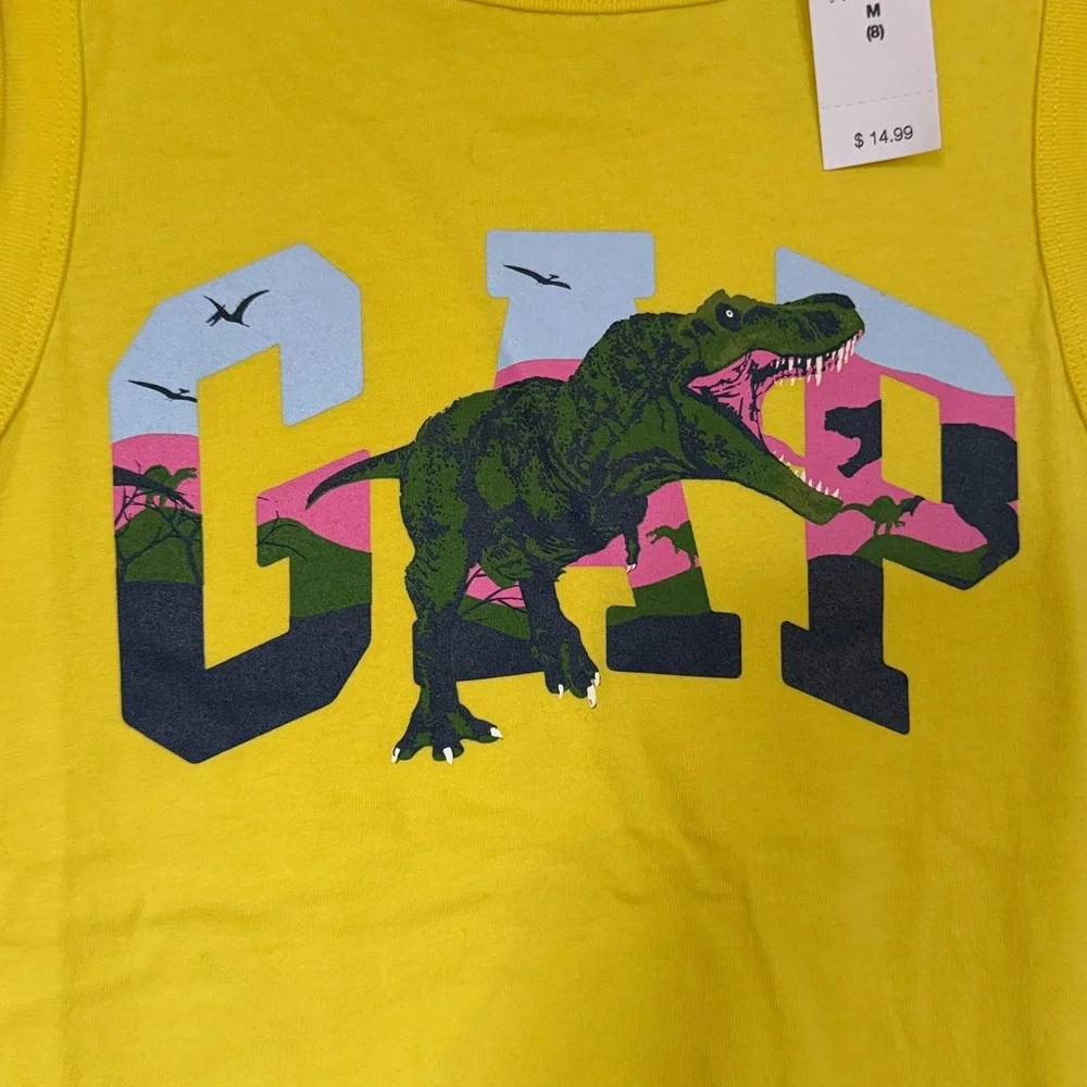 NWT Gap kids tank tops, M — muscle tank, organic cotton tank